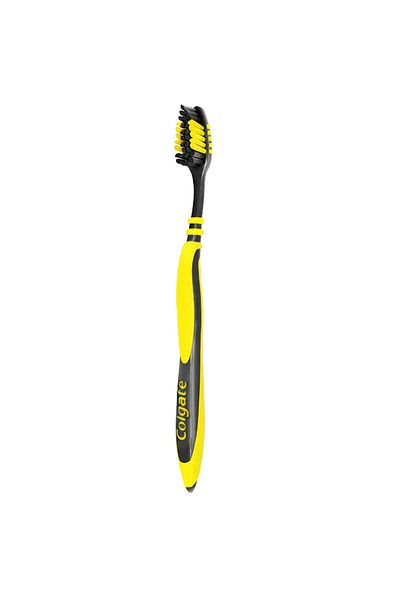 Colgate Zigzag Charcoal Medium Toothbrush - Yellow