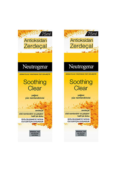 Neutrogena Soothing Clear Oil-Free Moisturizer 75 ml 2 Pcs