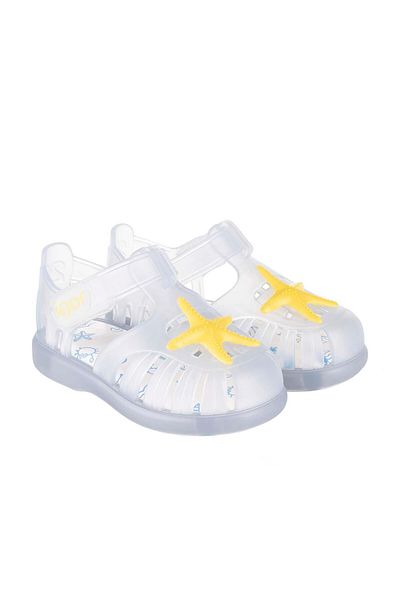 IGOR S10234 Tobby Starfish Copii Sandale Albe Galbene