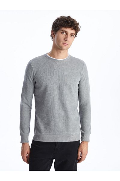 LC Waikiki LW – Langarm-Sweatshirt für Herren mit Rundhalsausschnitt