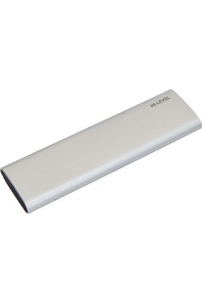 Hi-Level H-slim 256 جيجابايت بسرعة تصل إلى 530 ميجابايت/ثانية USB 3.2 Gen 2 Type-C محمول SSD Hlv-hslim/256
