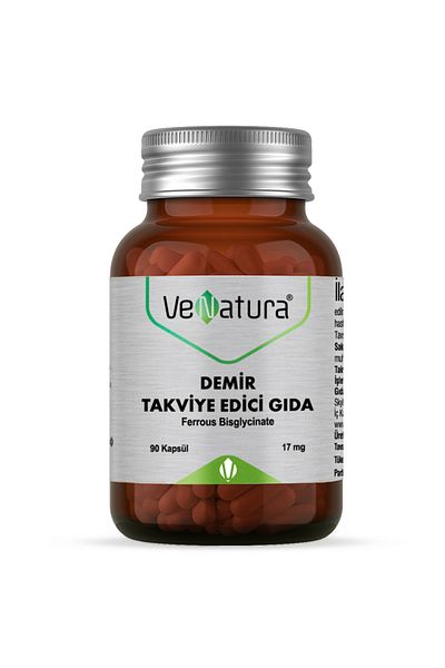 VeNatura Iron Bisglycinate Food Supplement 90 Capsules