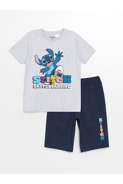 LC Waikiki Elastic Waist Boys' Pajama Shorts 2 Pack