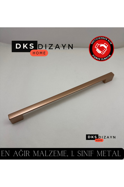 DKSDİZAYN Nergis 224-256 mm Rose Handle 1St Grade Metal Luxury Modern Kitchen Cabinet Drawer Handle Handle Four Hole