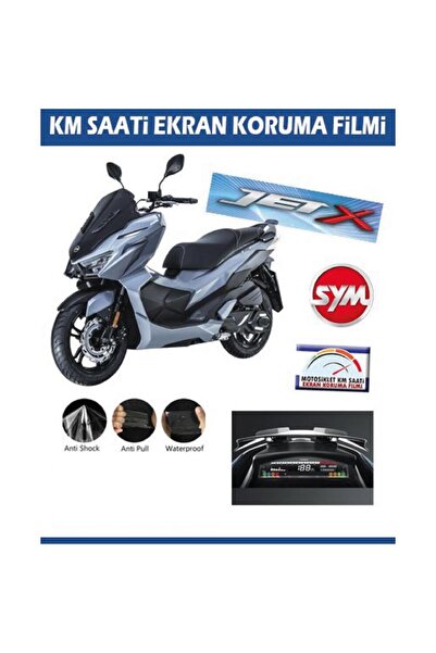 Motiker SYM Jet X 125 Motosiklet Ekran Km Koruyucu