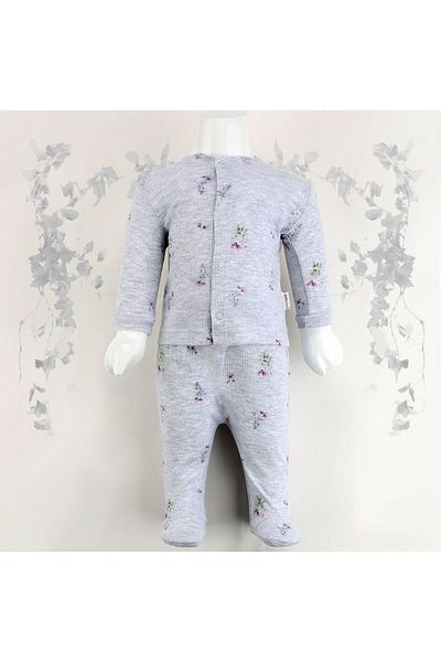 Sebi Bebe 2-Piece Pajama Set with Roses and Booties 1110