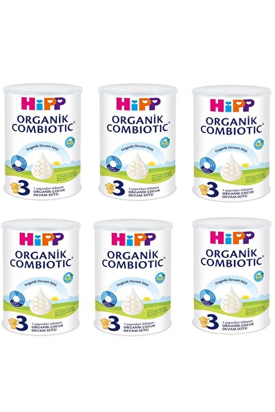 Hipp 3 Organik Combiotic Devam Sütü 350 gr 6 Adet