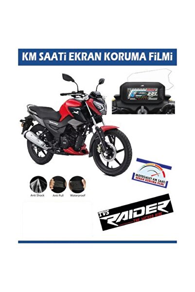 Motiker TVS Raider 125 Motosiklet Ekran Km Koruyucu