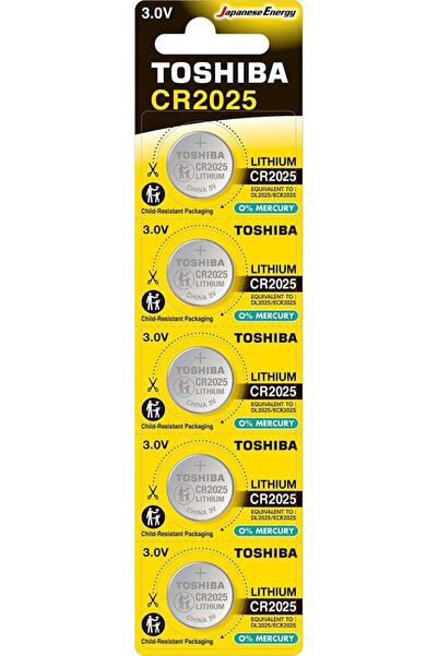 Toshiba CR 2025 LITHIUM - PİL(5'Lİ PAKET)