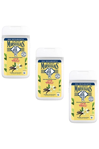 Le Petit Marseillais Vanilla Milk Shower Gel 250 ml 3 Pcs