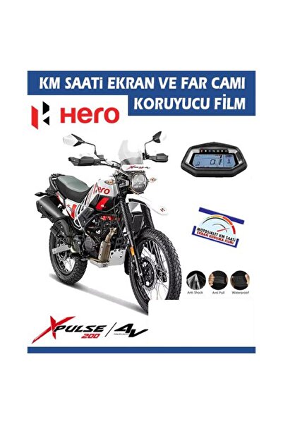 Motiker HERO X PULSE 200 / V4 Serisi Motosiklet Far ve Ekran Km Koruyucu