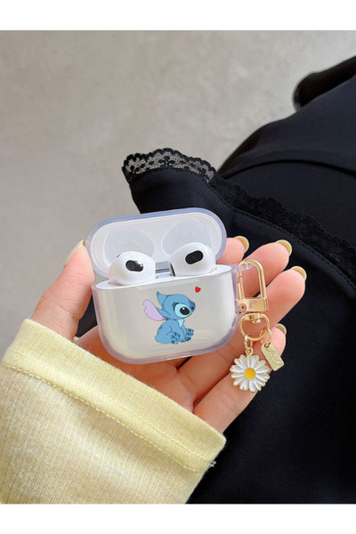 Noir Kulak içi Kulaklık Soyulmayan Baskılı Desenli Airpods Kılıfı