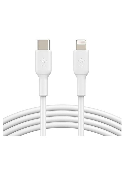 Belkin BoostCharge usb-c lightning Kablosu Beyaz 2 metri
