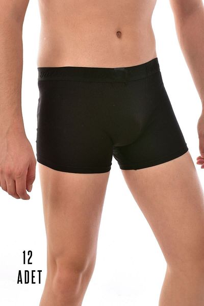 Tutku Ανδρικά μαύρα 12 τεμάχια Lycra Elasthan Boxers
