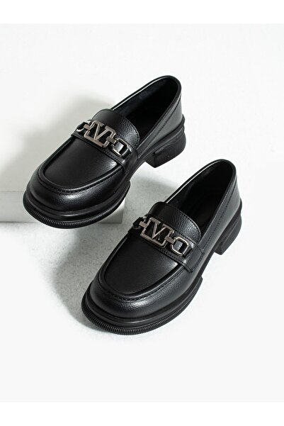 Hacıoğlu Ayakkabı Γυναικείες κομψές μπαλαρίνες με αγκράφα Serrace Blunt Mold