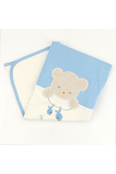 Sebi Bebe 80X90 cm Fisherman Patterned Baby Blanket - 9859