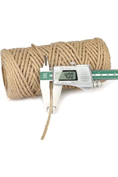 JUTBURADA Jütburada Σχοινί Ιούτας 4 mm 10 μέτρα Ψάθινο Διακοσμητικό Σχοινί