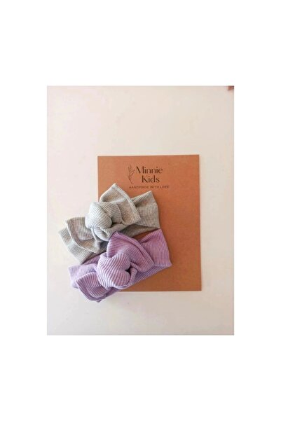 MinnieKids Bandană cu nervuri pentru fetiță, pachet de 2