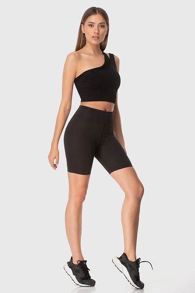 Superstacy Black Violet Biker Sports Leggings