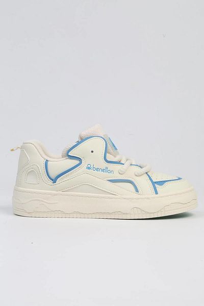 Benetton Pantofi sport pentru femei Bnı-10100 - Importați alb albastru