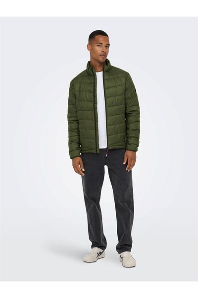 Only & Sons Onscarven Quilted Puffer Otw Noos Olive