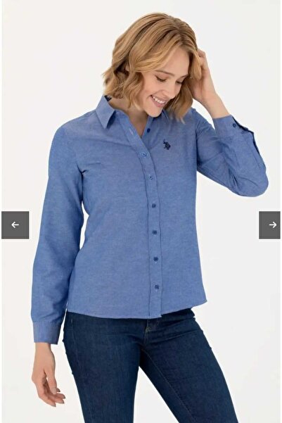 U.S. Polo Assn. Kadın Slim Fit Uzun kol Gömlek