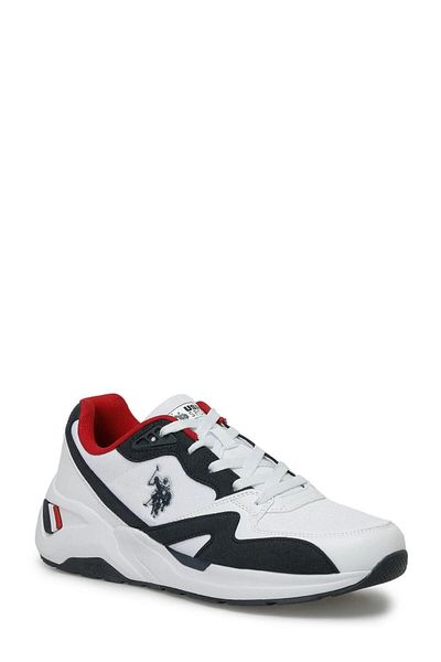 U.S. Polo Assn. Η.Π.Α. Polo Assn. Ανδρικά αθλητικά παπούτσια Husky FX - Λευκό, Ναυτικό, Κόκκινο