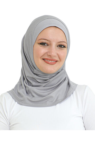 Modish Group وشاح رياضي نسائي جاهز للارتداء من الفسكوز - رمادي