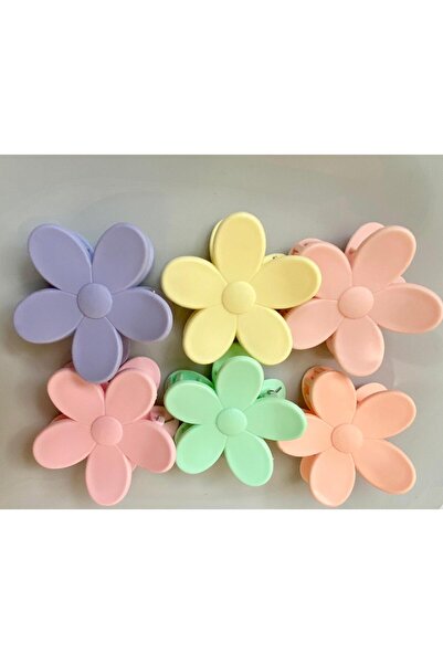 Classy Agrafă de păr cu flori colorate model Lotus - Set de 6