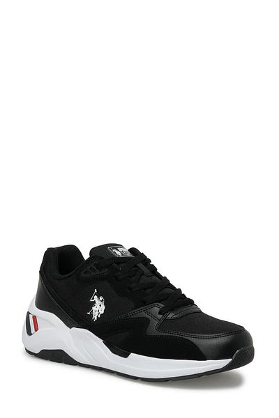 U.S. Polo Assn. Husky Fx Men's Sneakers - Black and White