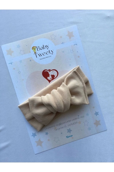 Baby Tweety Handmade Ribbed Baby Girl Bandana