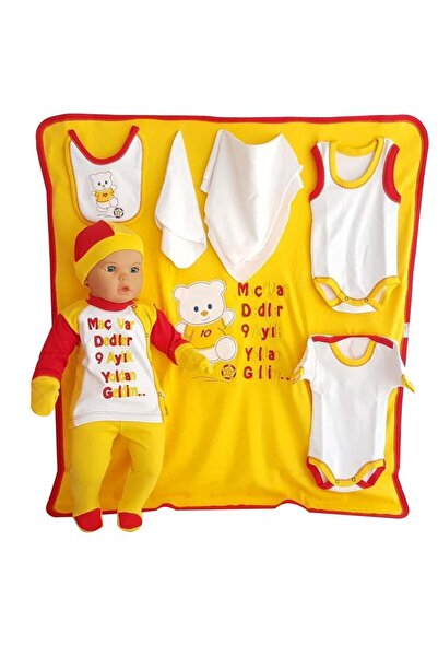 bebegen Gs Taraftar 10 Parça Battaniyeli Bebek Seti