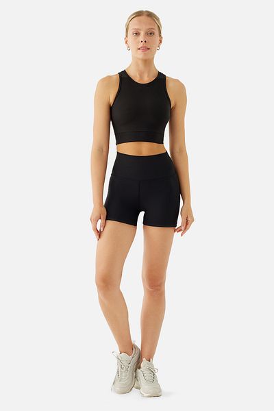 Superstacy Emily Sports Black Short Tights