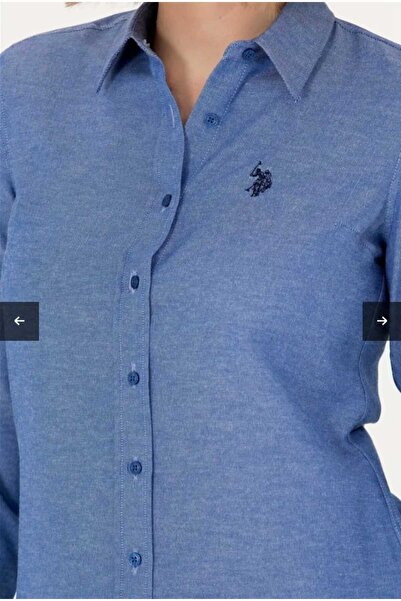 U.S. Polo Assn. Kadın Slim Fit Uzun kol Gömlek