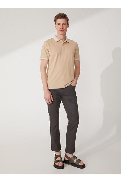 ALTINYILDIZ CLASSICS Тениска Erkek Polo Yaka Bej - 4a9000000003
