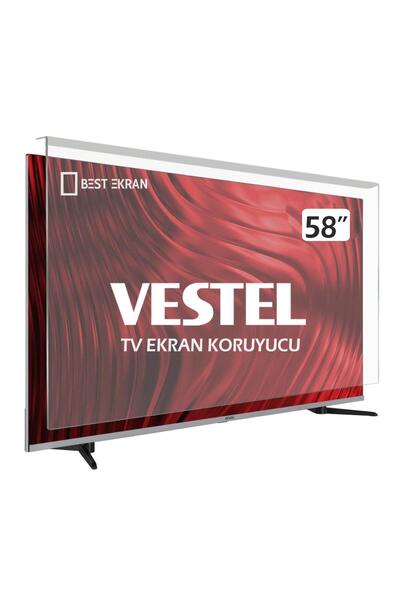 Vestel 58ua9740 Tv Ekran Koruyucu 58" Inç 146 Cm Kırılmaz Tv Koruyucu TR54fc1...