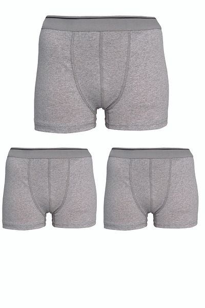Belifanti Collection Ανδρικό γκρι Lycra Boxer 3 Πακέτο