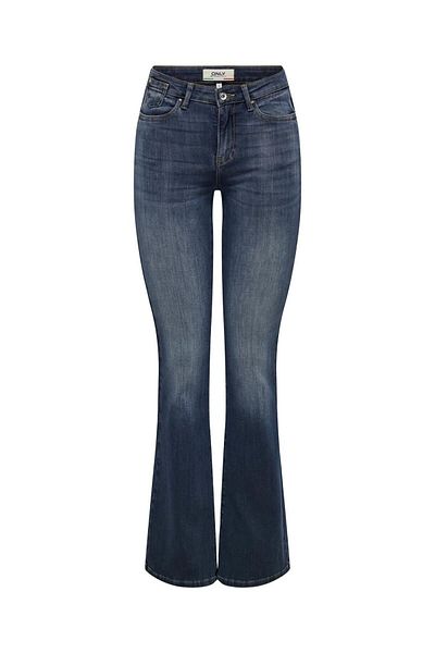 ONLY Geniş kesim Jeans Pantolon ONLBLUSH Mittlere Taille Ausgestellt Jeans