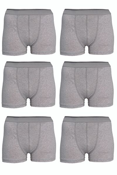 Belifanti Collection Ανδρικό γκρι Lycra Boxer 6 Pack