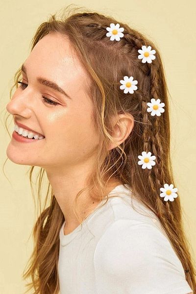 Belifanti Collection Ornament de păr model Daisy, 10 piese, pentru femei, mărgele de păr