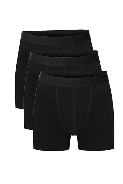 Belifanti Collection Men's Cotton 6-Piece Gray Undershirt and 6-Piece Black Boxer 12 Piece Set
