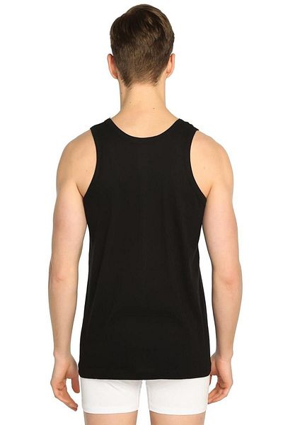 Tutku Men's Black 3 Pack Ribbed Classic Undershirt ELF568T0102CCM3