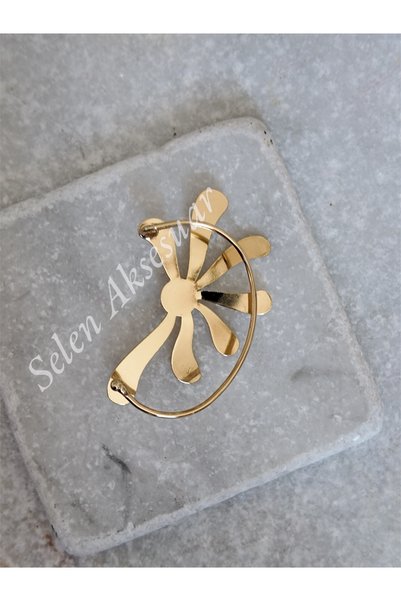 Selen Aksesuar Papatya Model Cartilage Earrings Large Size