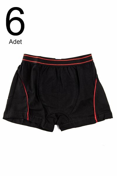 Tutku Boxer Lycra negru pentru băiat, pachet de 6 ELF568TUT01336
