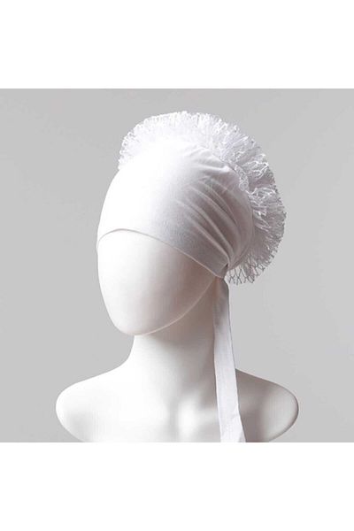 Belifanti Collection Lace Frilly Stitched Hijab Bonnet