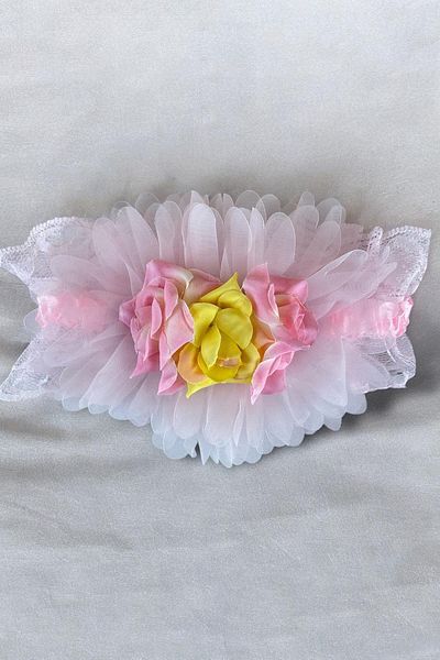 TAKIŞTIR Ροζ Χρώμα Flower Figured Παιδικό/Βρεφικό Μαλλιά