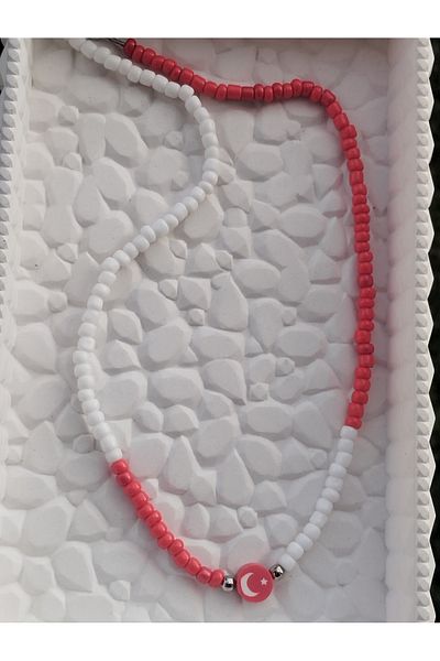 Amabel Jewelerys Turkish Flag, Bead Necklace and Bracelet