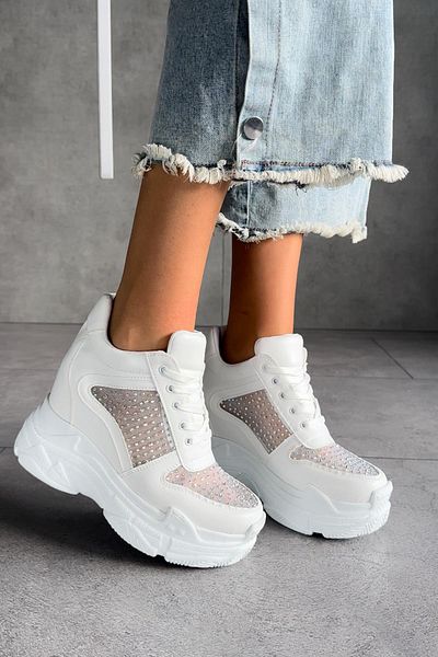 Modanizm Ching Stone Detailed Hidden Heel Sneakers