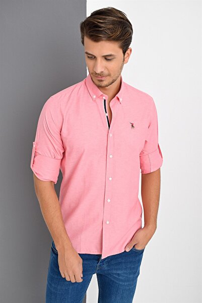 Dewberry G674 Men's Shirt-Pink
