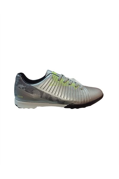 M.P. 222-2808 Pantofi de fotbal pentru bărbați Astroturf, argintii, Mr.